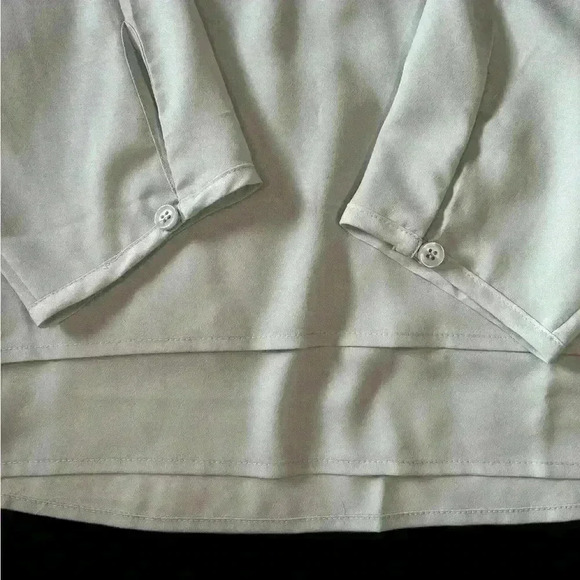 Coldwater Creek NWOT  Flowy Long Sleeve Mint  Blouse Size XL - Picture 9 of 9